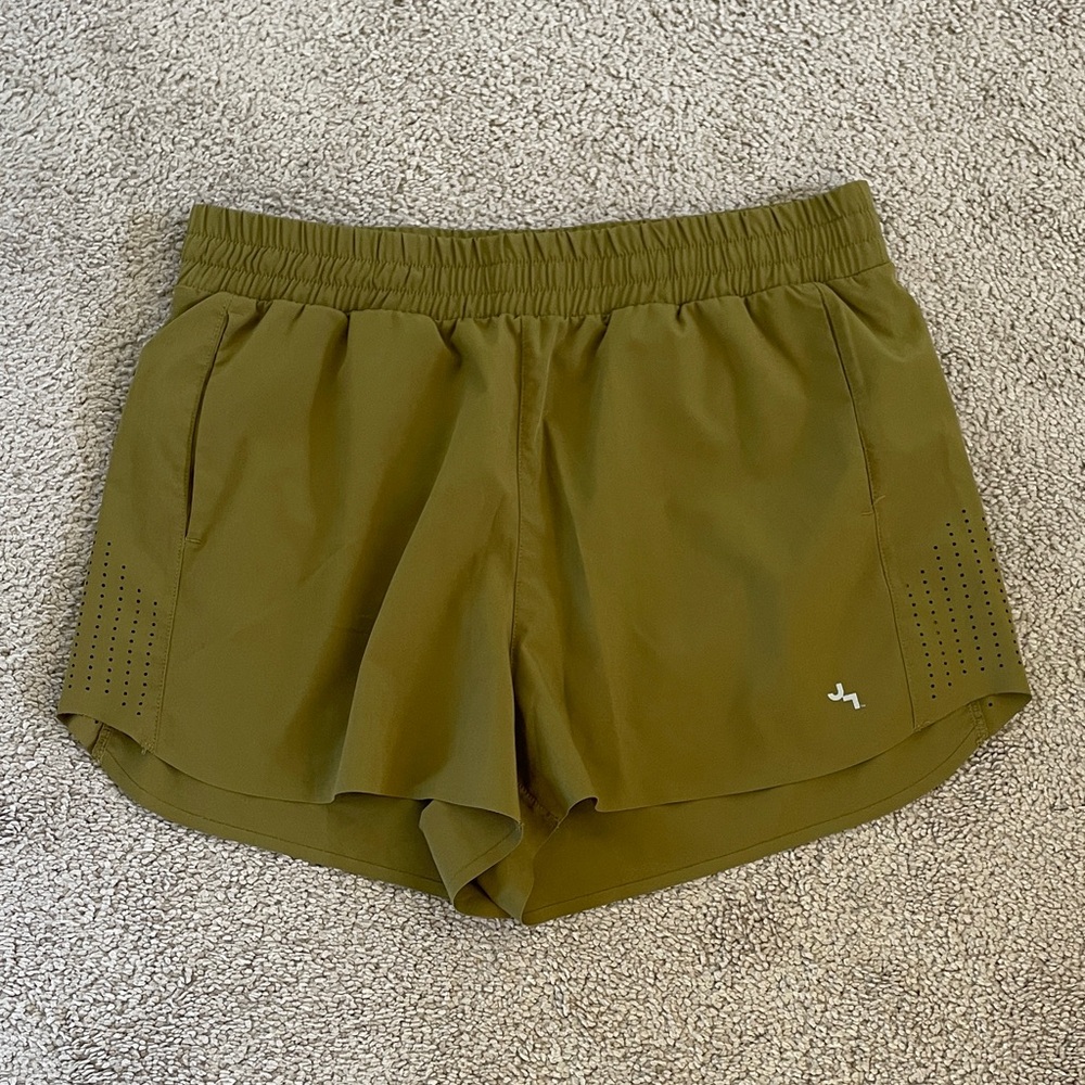 JoyLab Olive Green Women's Athletic Shorts M Activewear Pickleball Lightweight